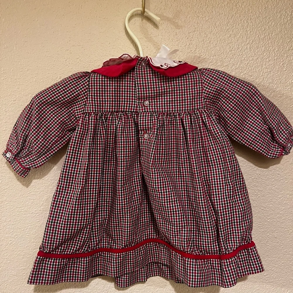Petit Ami Vintage Style Infant Girls Christmas Dress